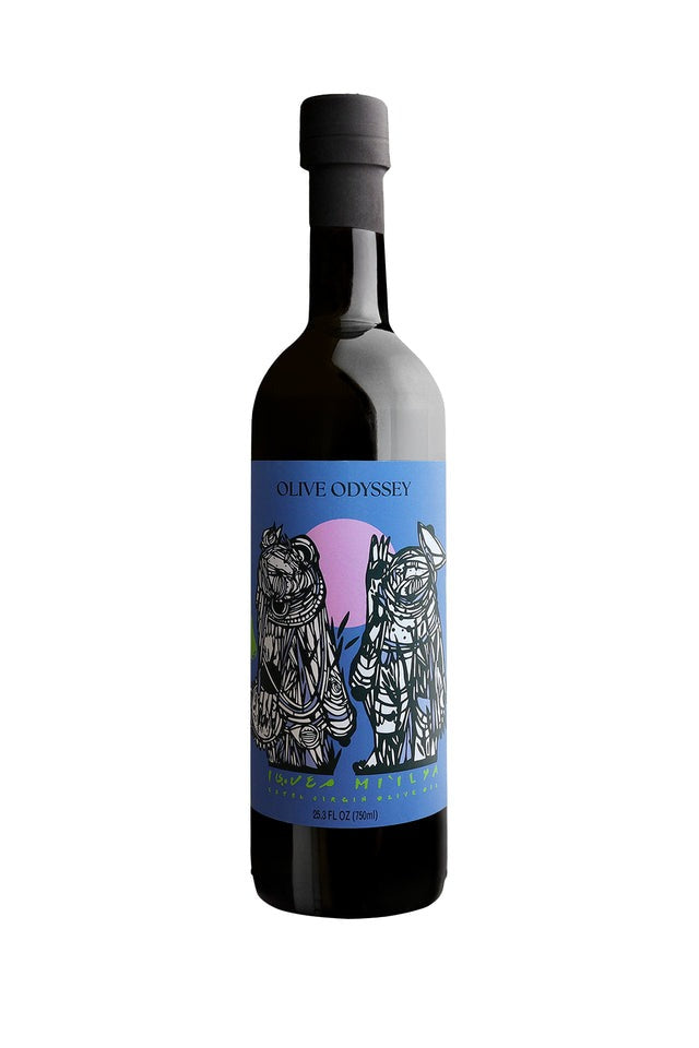 Mi'ilya Koroneiki bottle, blue label