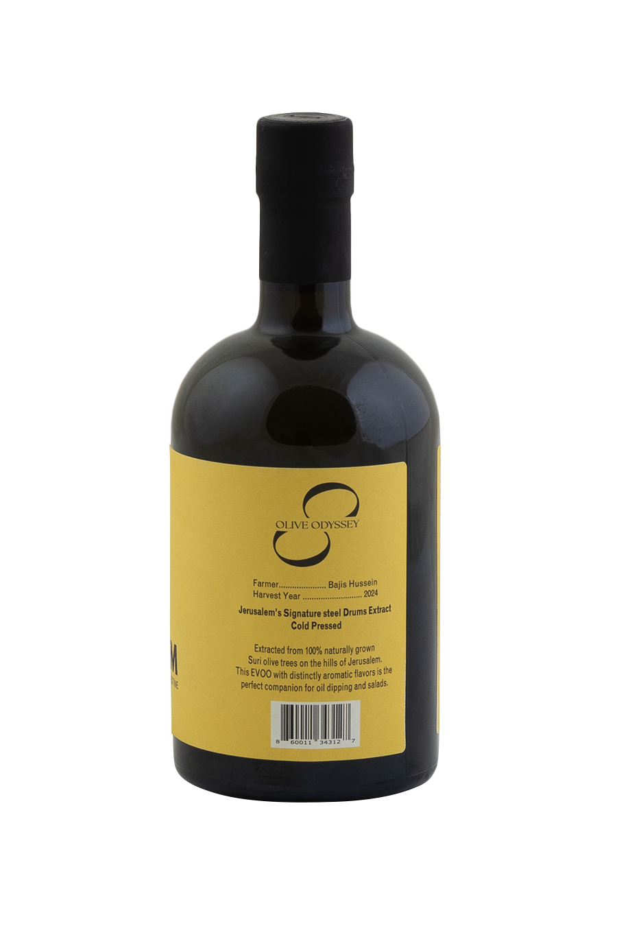 Jerusalem's Cold Pressed Extracted Olive Oil - Full Bodied and Aromatic [2024 Harvest]