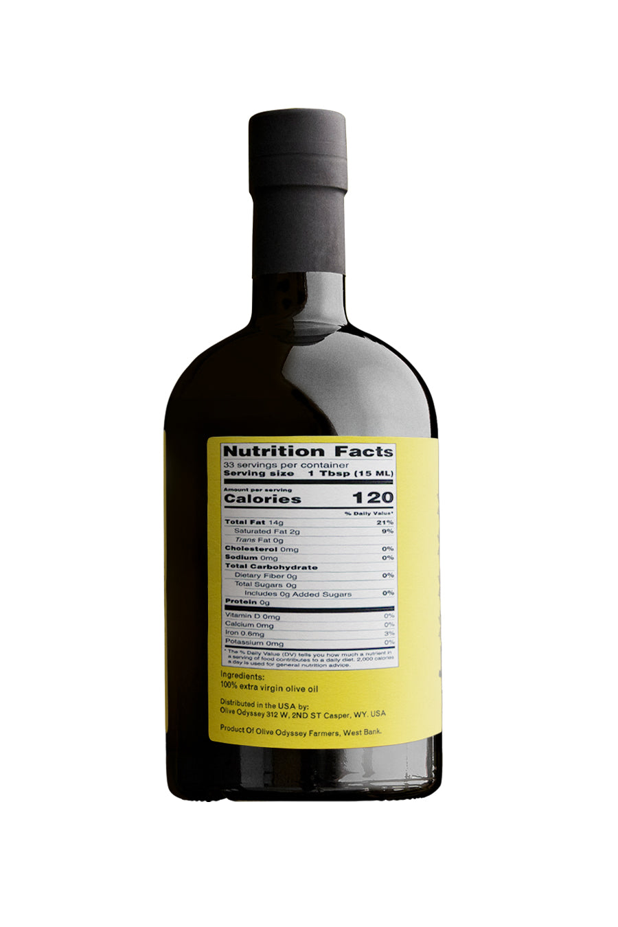 Jerusalem's Cold Pressed Extracted Olive Oil - Full Bodied and Aromatic [2024 Harvest]