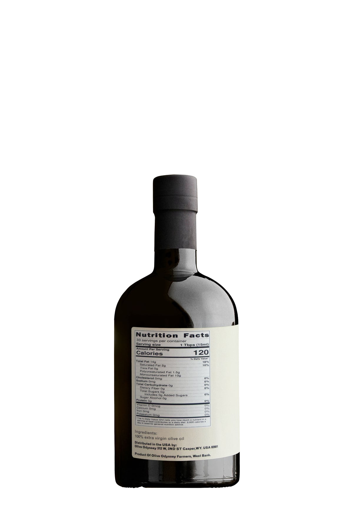 Coratina Early Harvest extra virgin olive oil, 500 ml, back