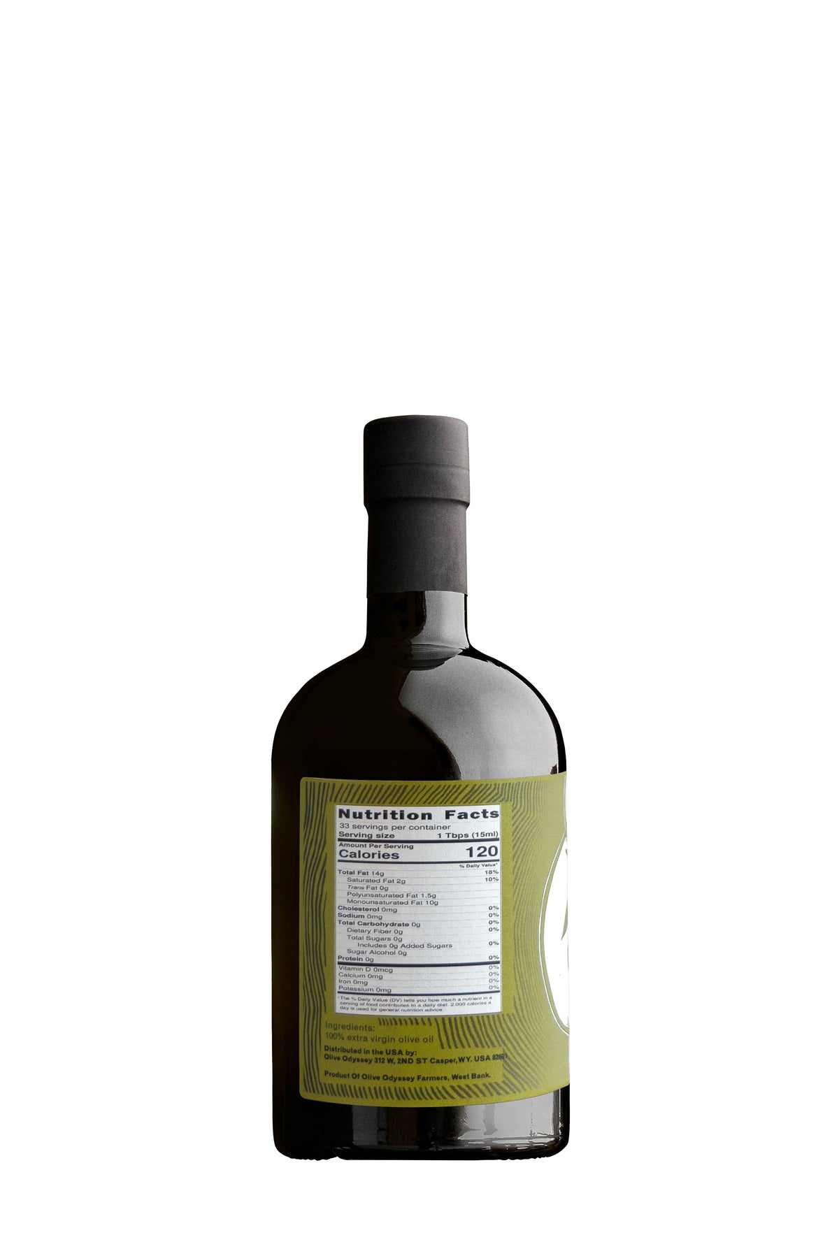 Early Suri extra virgin olive oil, 500 ml, back