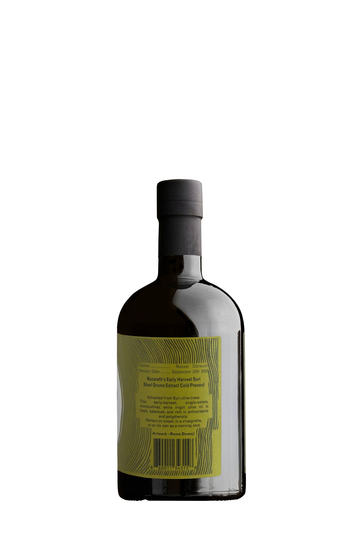 Early Suri extra virgin olive oil, 500 ml, side