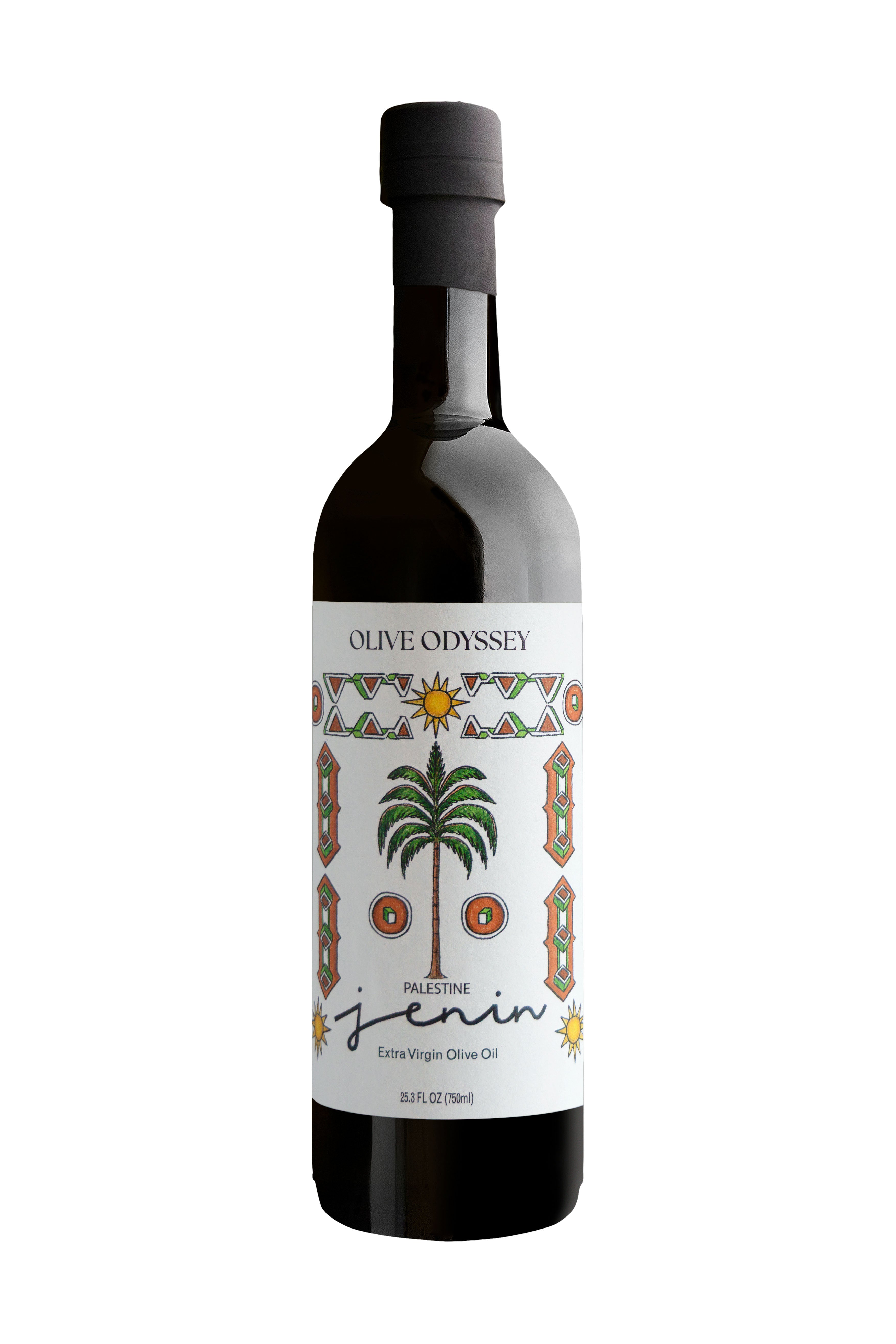 Jenin extra virgin olive oil, 750 ml, front