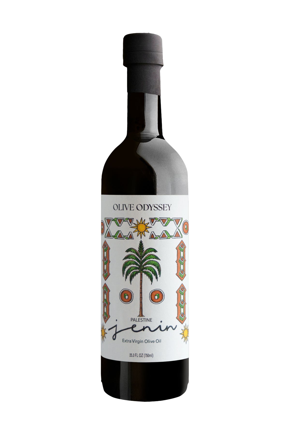 Jenin extra virgin olive oil, 750 ml, front