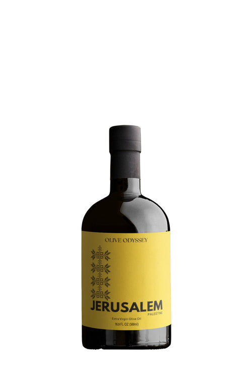 Jerusalem extra virgin olive oil, 500 ml, front