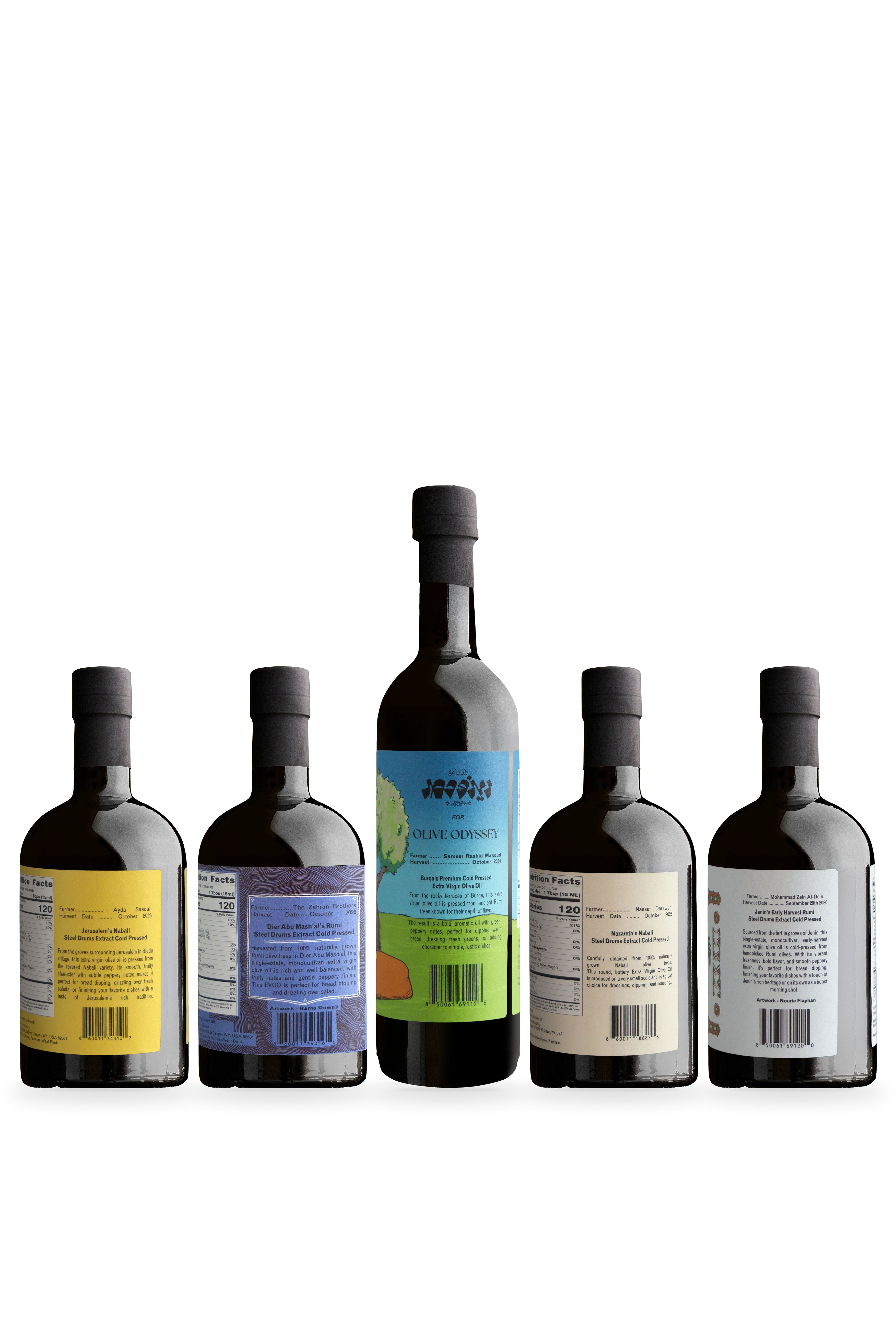 The Big Table, 5 bottles, side