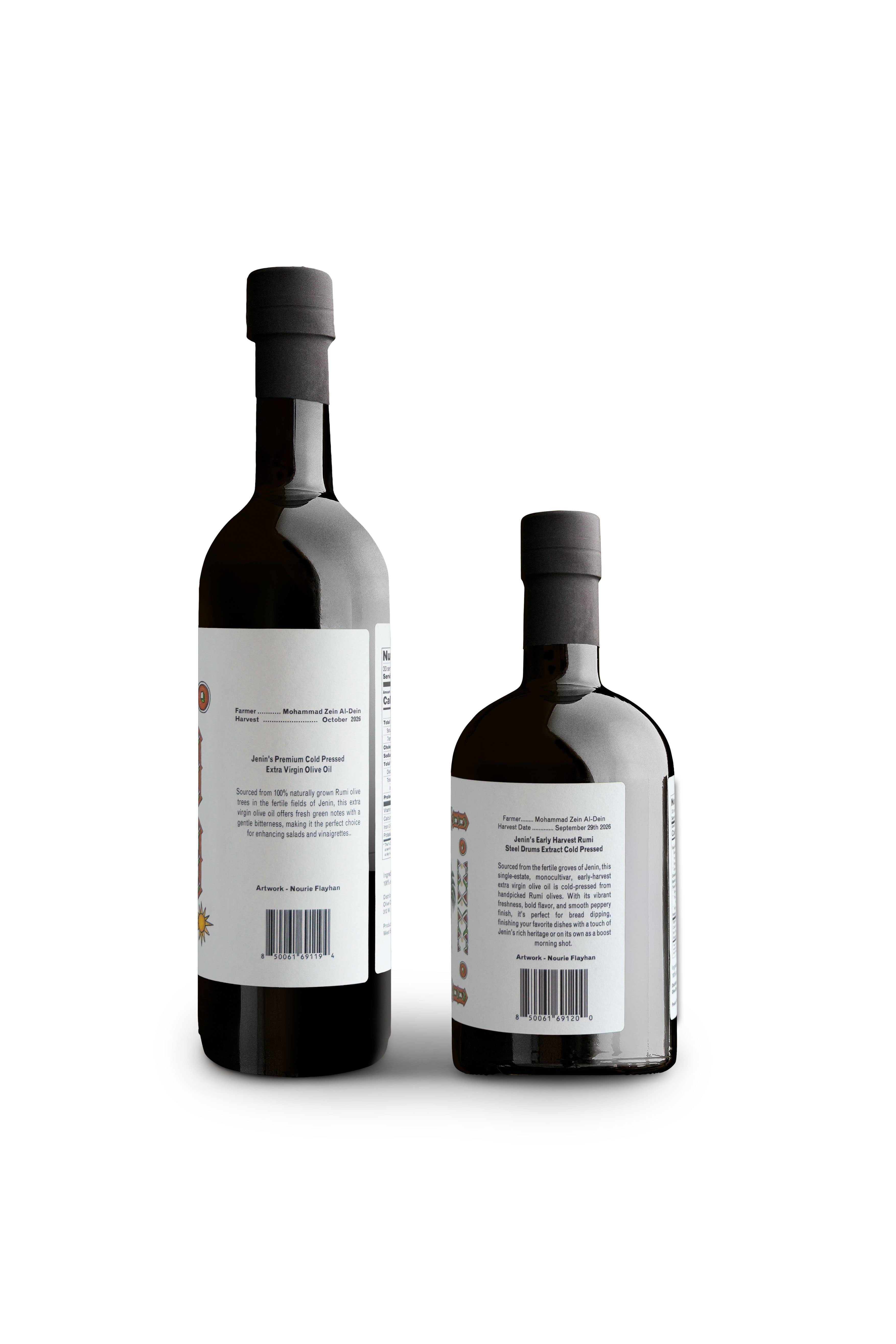 Two Harvests, 2 bottles, side
