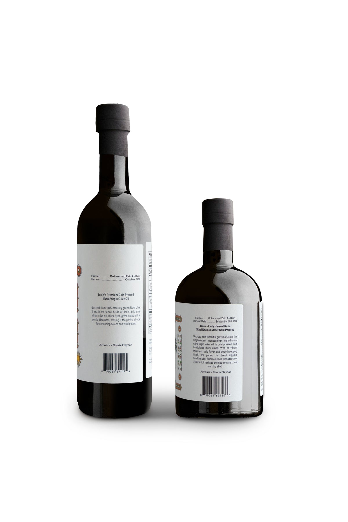 Two Harvests, 2 bottles, side